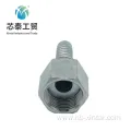 Hydraulic rubber hose fitting, BSP JIC, ISO standard